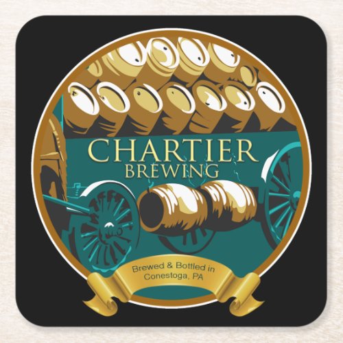 Chartier Brewing Craft Beer Square Paper Coaster