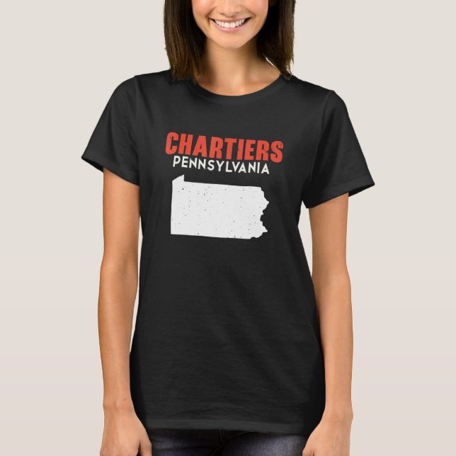 Chartiers Pennsylvania USA State America Travel T-Shirt (Front)