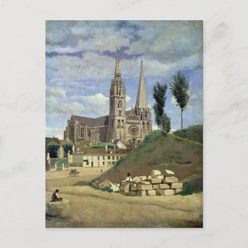 Chartres Cathedral 1830 Postcard