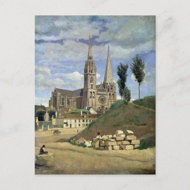 Chartres Cathedral, 1830 Postcard (Front)