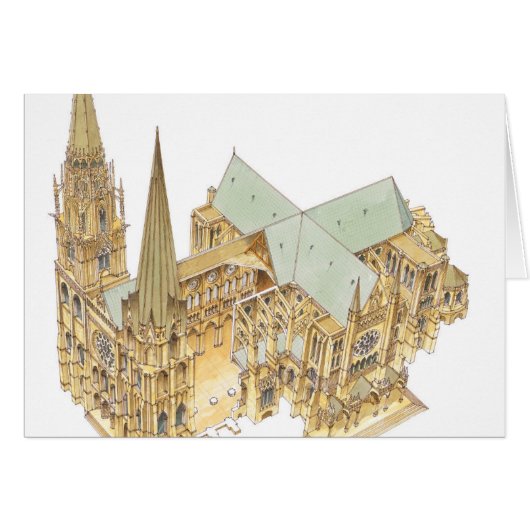 Chartres Cathedral. France Cards (Front Horizontal)