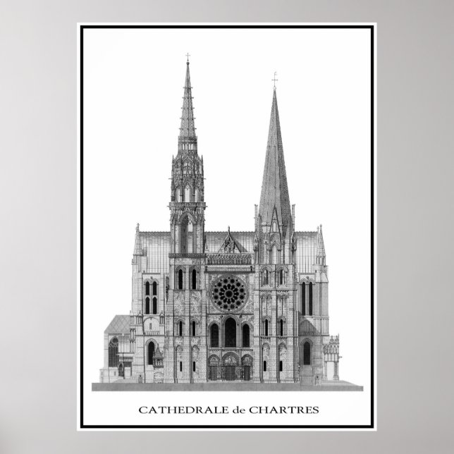 CHARTRES CATHEDRAL POSTER (Front)
