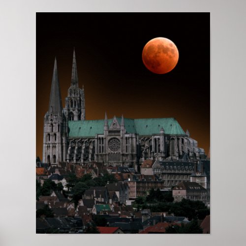 Chartres Cathedral Poster