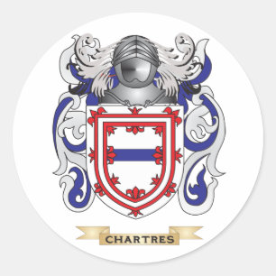 Chartres Coat of Arms Classic Round Sticker