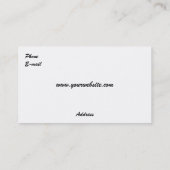 Chartres Gardens Business Card (Back)