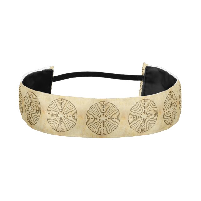 Chartres Labyrinth antique style 1 + your ideas Athletic Headband (Front)