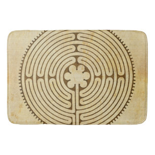 Chartres Labyrinth antique style 1 + your ideas Bath Mat