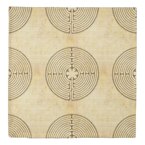 Chartres Labyrinth antique style 1  your ideas Duvet Cover