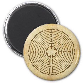 Chartres Labyrinth Antique Style 1   Your Ideas Magnet by SpiritEnergyToGo at Zazzle