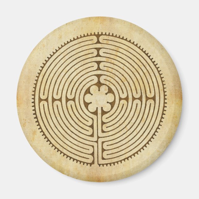 Chartres Labyrinth antique style 1 + your ideas Magnet (Front)
