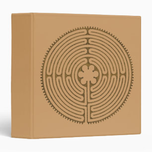 Chartres Labyrinth antique style + your ideas 3 Ring Binder