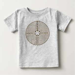 Chartres Labyrinth antique style + your ideas Baby T-Shirt