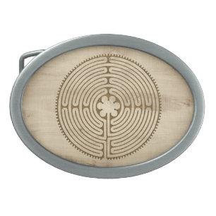 Chartres Labyrinth antique style + your ideas Belt Buckle