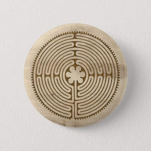 Chartres Labyrinth antique style  your ideas Button