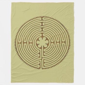Chartres Labyrinth Antique Style   Your Ideas Fleece Blanket by SpiritEnergyToGo at Zazzle