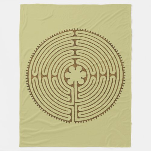 Chartres Labyrinth antique style  your ideas Fleece Blanket
