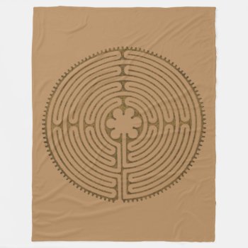 Chartres Labyrinth Antique Style   Your Ideas Fleece Blanket by SpiritEnergyToGo at Zazzle