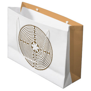 Chartres Labyrinth antique style + your ideas Large Gift Bag