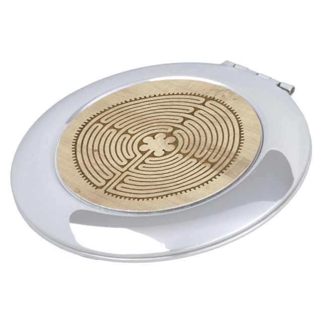 Chartres Labyrinth antique style + your ideas Mirror For Makeup (Turned)