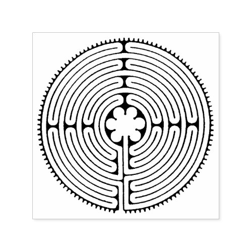 Chartres Labyrinth antique style  your ideas Self_inking Stamp