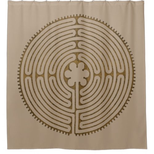Chartres Labyrinth antique style  your ideas Shower Curtain