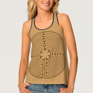 Chartres Labyrinth antique style + your ideas Tank Top