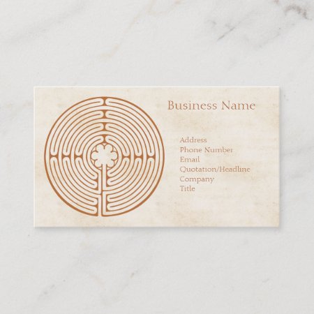 Chartres Labyrinth Business Card