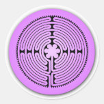 Chartres Labyrinth Classic Round Sticker at Zazzle
