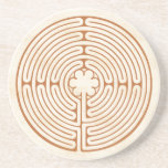 Chartres Labyrinth Coaster<br><div class="desc">This design is based upon the Chartres Labyrinth found in the Chartres Cathedral in France. The path of this open, un-walled labyrinth is often walked as a form of moving meditation. Many find it to be soothing and healing. Smaller versions, such as this, can be used as a "finger labyrinth"...</div>