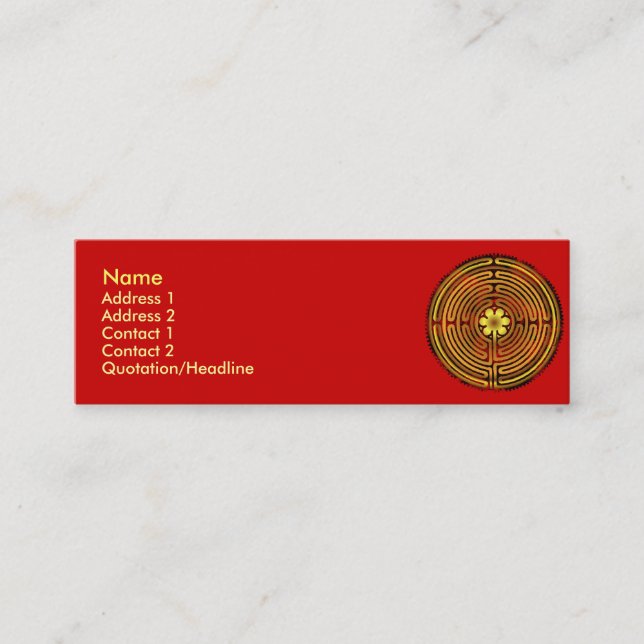 Chartres Labyrinth Fire Profile Cards (Front)