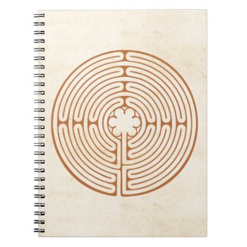 Chartres Labyrinth Notebook by SnipClipGig at Zazzle