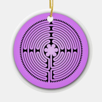 Chartres Labyrinth Ornament by inkles at Zazzle