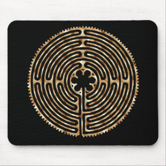 Chartres Labyrinth Pearl Dark Paths Mousepad