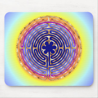 Chartres Labyrinth Pearl Light Paths Mousepad