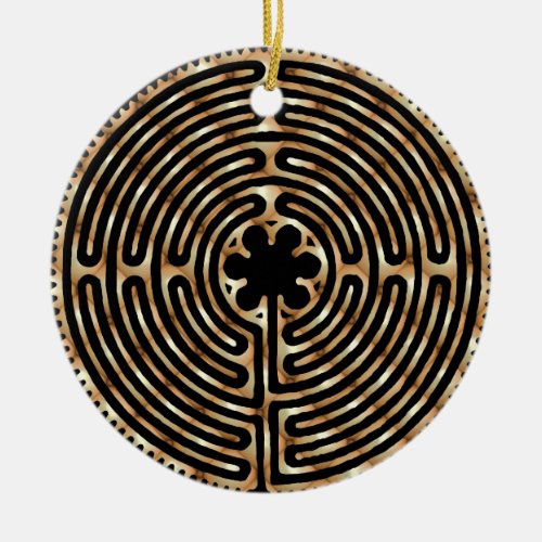 Chartres Labyrinth Pearl Ornament