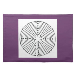 Chartres labyrinth placemat finger labyrinth cloth