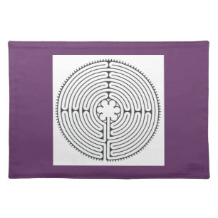 Chartres labyrinth placemat finger labyrinth cloth