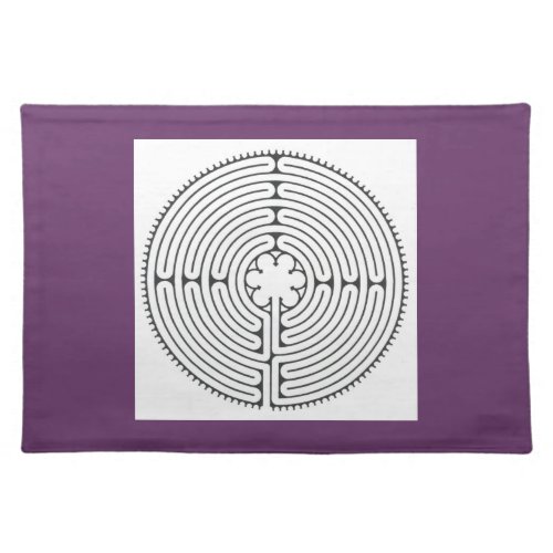 Chartres labyrinth placemat finger labyrinth cloth