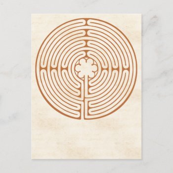 Chartres Labyrinth Postcard by SnipClipGig at Zazzle