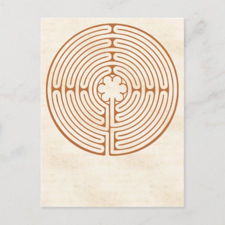 Chartres Labyrinth Postcard