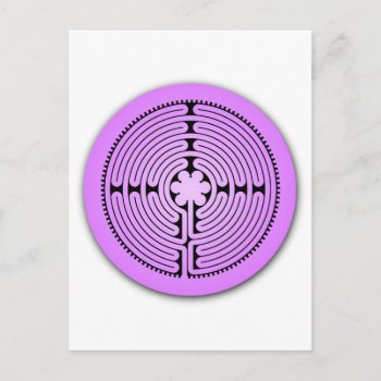 Chartres Labyrinth Postcard by inkles at Zazzle