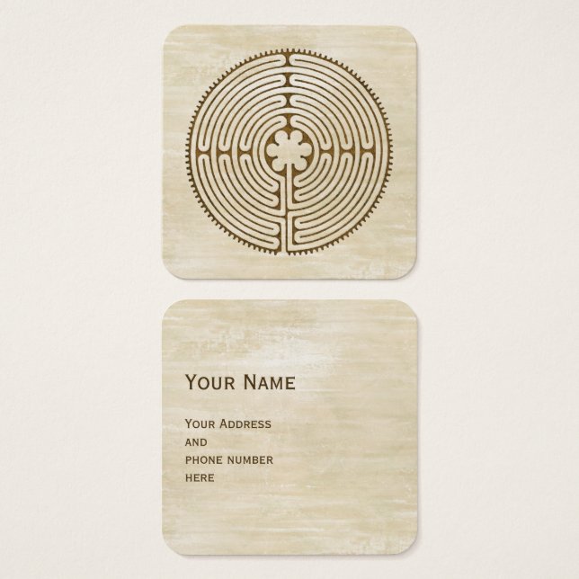 Chartres Labyrinth - Spiritual Symbol Antique 1 (Front & Back)