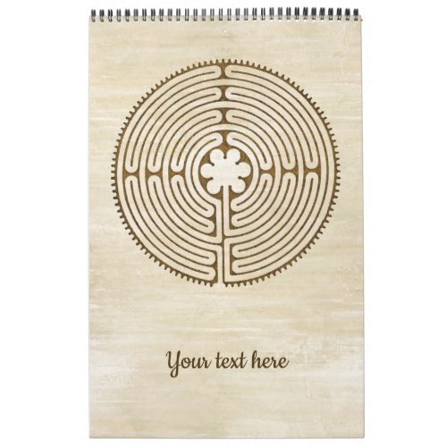 Chartres Labyrinth _ Spiritual Symbol Antique 1 Calendar