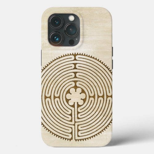 Chartres Labyrinth _ Spiritual Symbol Antique 1 iPhone 13 Pro Case
