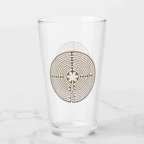 Chartres Labyrinth _ Spiritual Symbol Antique 1 Glass