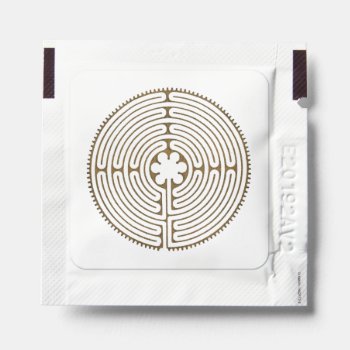 Chartres Labyrinth - Spiritual Symbol Antique 1 Hand Sanitizer Packet by EDDArtSHOP at Zazzle