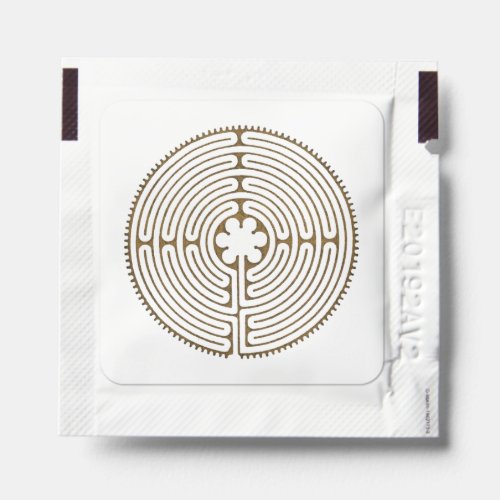 Chartres Labyrinth _ Spiritual Symbol Antique 1 Hand Sanitizer Packet