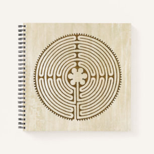 Chartres Labyrinth - Spiritual Symbol Antique 1 Notebook