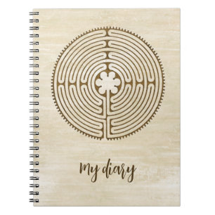 Chartres Labyrinth - Spiritual Symbol Antique 1 Notebook