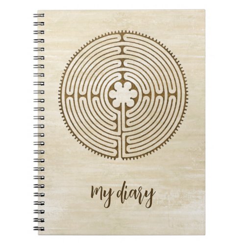 Chartres Labyrinth _ Spiritual Symbol Antique 1 Notebook